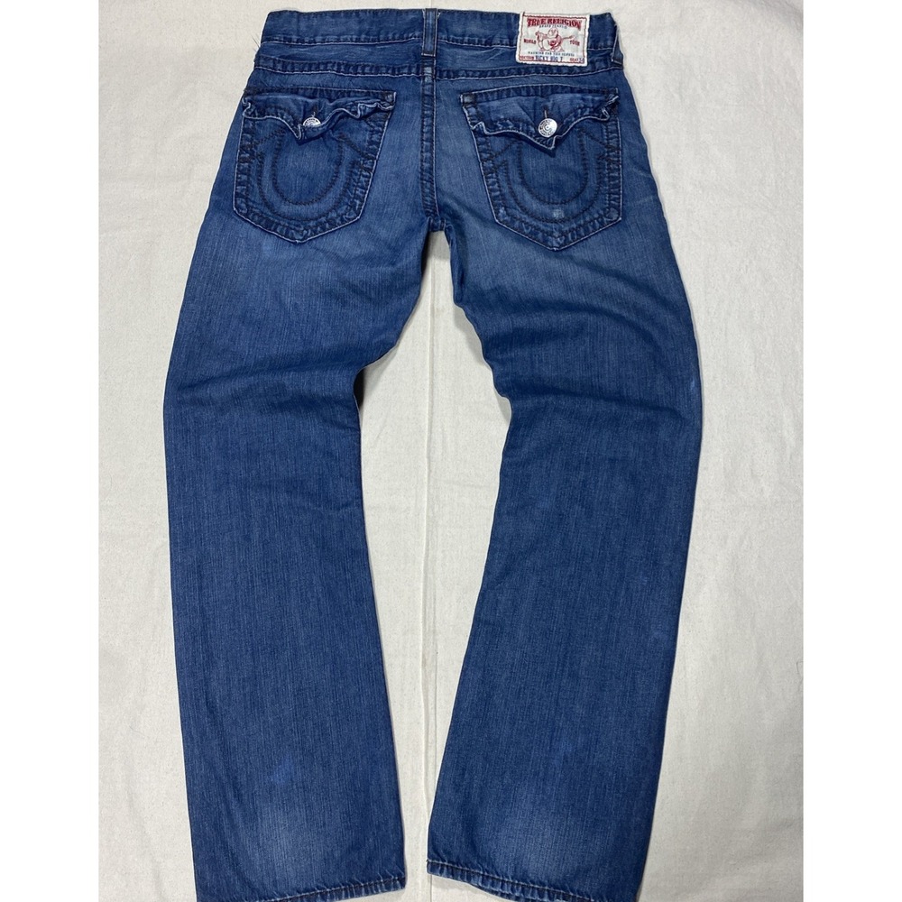 TRUE RELIGION RICKY BIG T Mens FLAP POCKET JEANS Size 36 Made in USA